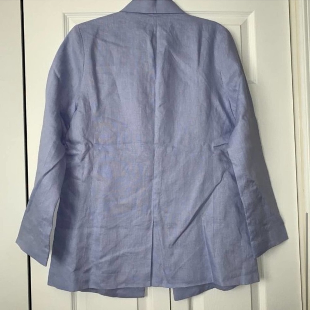 NWT Anthropologie Millie Capulet Linen Tie Blazer - Picture 3 of 6